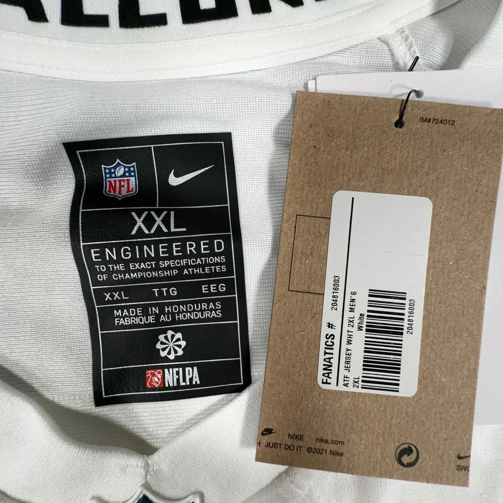 Nike Atlanta Falcons Kirk Cousins Jersey Mens XL White #18 NFL Game Player NEW